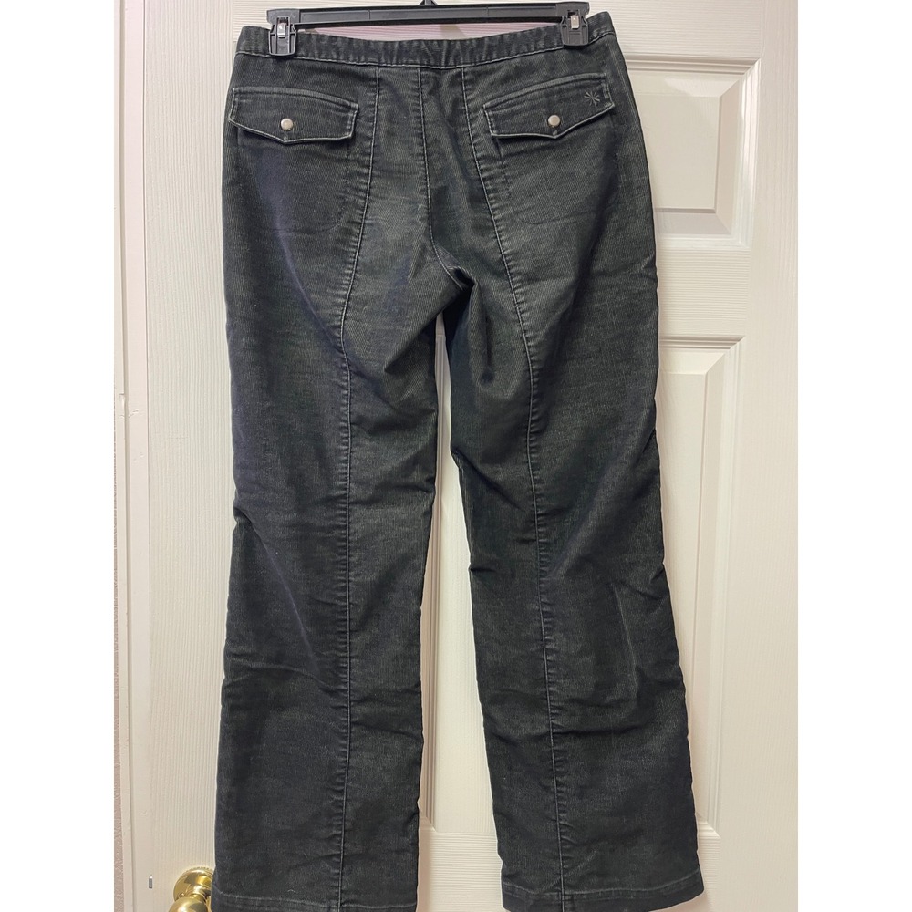 Athleta Cargo Pants Womens 8 Blue Green Corduroy Utility Color Shift - Picture 11 of 17